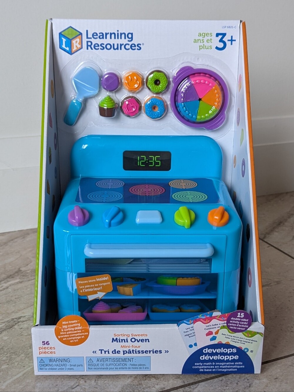 Learning Resources Sorting Sweets Mini Oven, Play Food, Kids Kitchen Playset